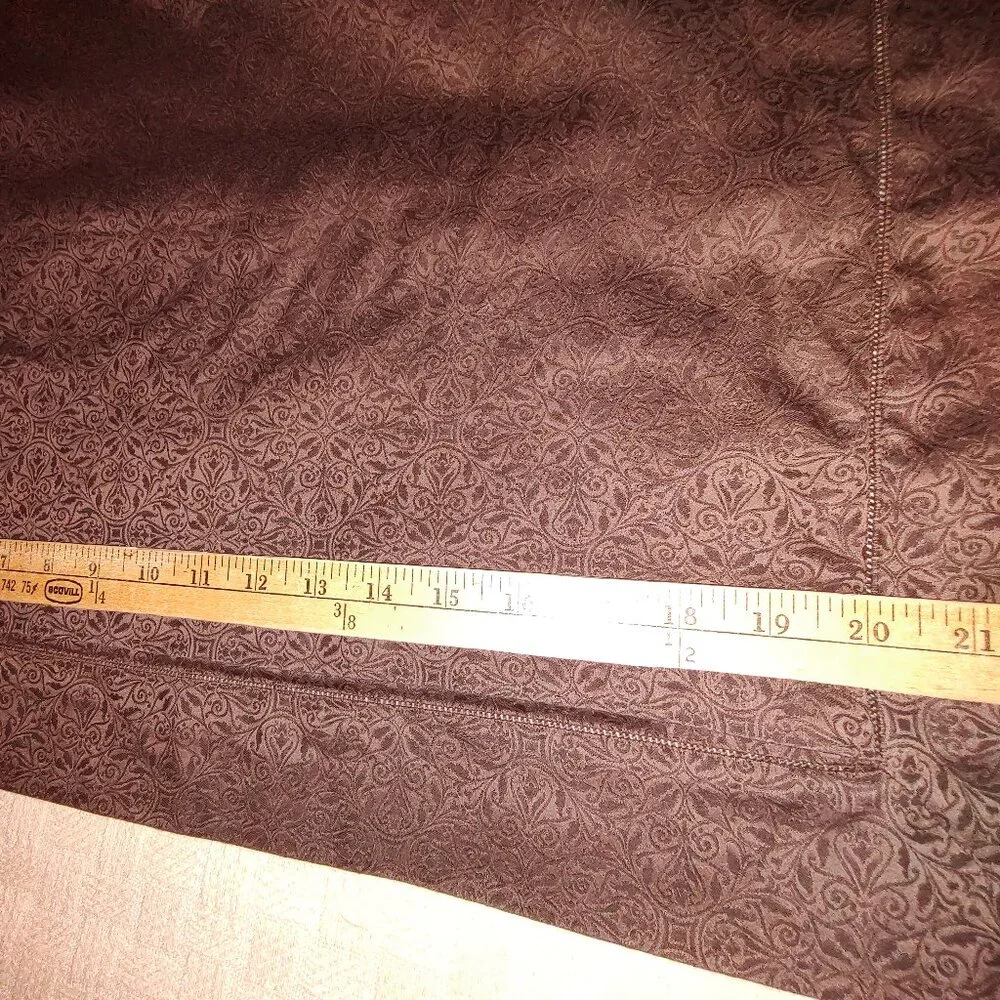 SFERRA ILARIA STANDARD SHAMS 100% EGYPTIAN COTTON 590TC HEMSTITCH FLANGE DK BRN
